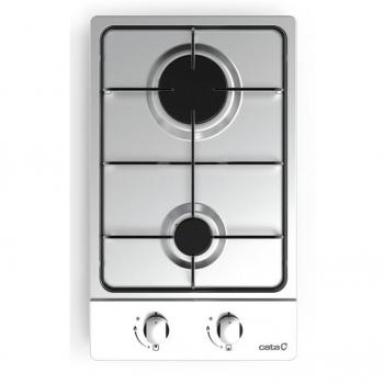 Cata GI 3002 X Placa de Gas Modular 2 Fuegos Acero Inoxidable Gas Natural