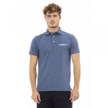 Baldinini Trend Blue Cotton Polo Shirt - L