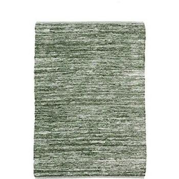 Alfombra de Piel Trenzada Verde Claro 120 x 170 cm - Moderna y Acogedora