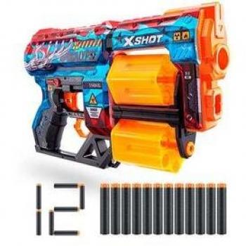 Pistola Skins Dread X-SHOT con 12 dardos +8A Apocalypse