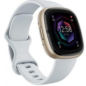 Fitbit Sense 2 Smartwatch Azul Neblina/Dorado con Pantalla Táctil y GPS Integrado