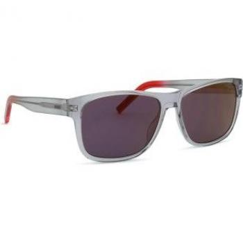 Hugo Boss Rectangular Gray Acetate Men's Sunglasses