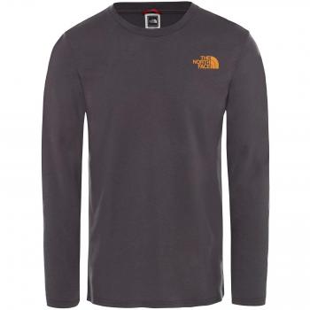 The North Face Easy Camisa de Manga Larga, Hombre, Asphalt gry/Citrine Yellw, XS
