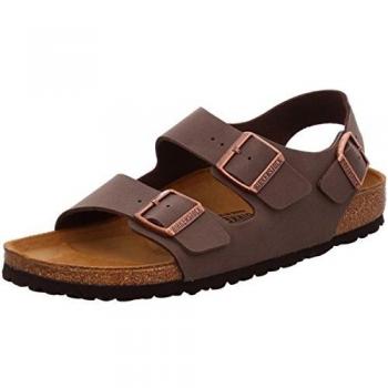 Birkenstock Milano Unisex Ankle Strap Sandals in Mocca, Size 39
