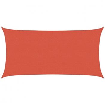 Toldo de vela HDPE terracota 160 g/m² 2x3,5 m