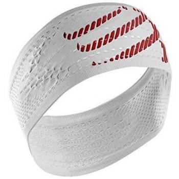 COMPRESSPORT Headband On/Off Cinta, Unisex, Blanco, Talla Única