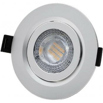 Aro empotrable LED 9W 806lm 6400K redondo cromo