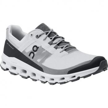 Zapatillas On Running Cloudvista para Correr en Terreno Boscoso, color blanco, negro y gris, talla 47