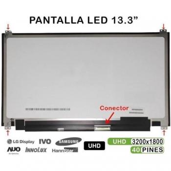 Pantalla Led 13.3 Para Portátil LTN133YL04-P01 QHD+