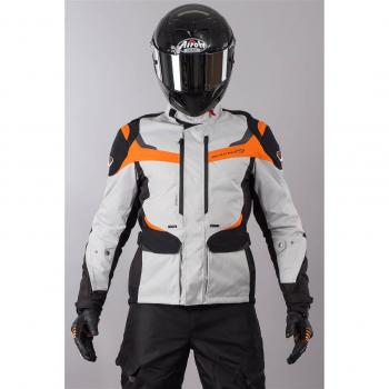 Giubbino macna Hombre Scope impermeable grigio-arancio-nero Talla XL