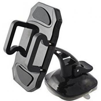 Ksix B9000SV08 - Soporte Universal de Smartphone para Coche, Color Negro