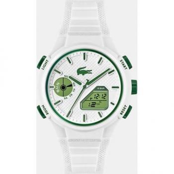 Reloj de Hombre Lacoste LC33 Cronógrafo de Silicona Blanca