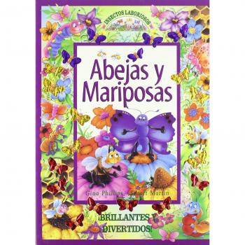 Abejas y mariposas brillantes y divertidos