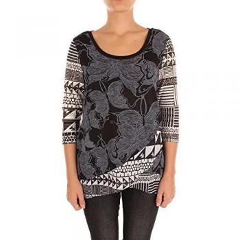 Desigual TS_repeto Camisa Manga Larga, Negro