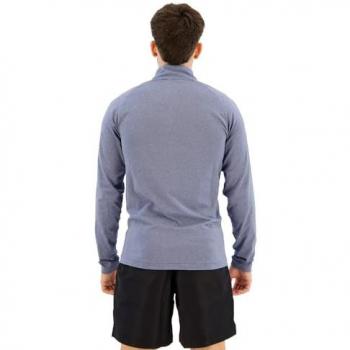 Sudadera New Balance Knit Half Zip azul claro - XL, camiseta de manga larga con media cremallera, marca New Balance