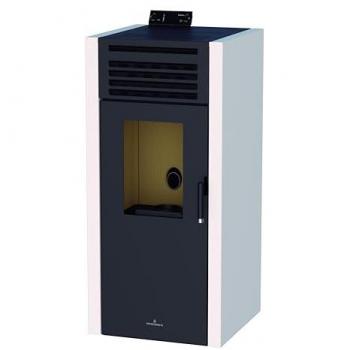 Estufa de Pellet Color Marfil 15 kW Modelo ADEL-MF