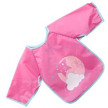 Babero con mangas - Colores - Rosa