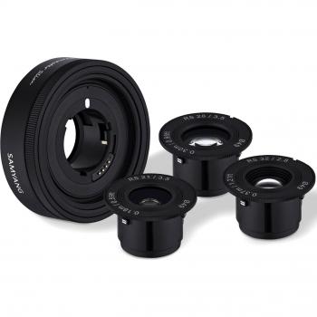 Kit de Objetivas Samyang Remaster Slim AF para Sony E - 21mm F3.5, 28mm F3.5, 32mm F2.8
