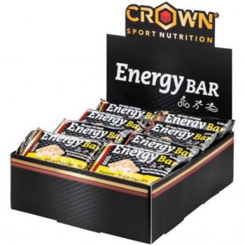 Barritas Energéticas Crown Sport Nutrition Sabor Banana Chocolate Blanco (Caja 12x60g)