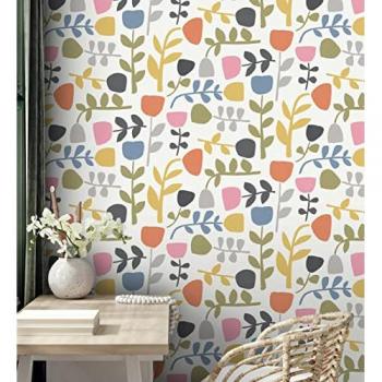 Papel Pintado Vinílico Ecológico Flores Minimalista GAULAN 682075 - Rollo 10 m x 0,52 m
