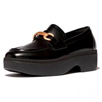 Fitflop Women's F-Luma Chunky Snaffle Loafers Black EU 37