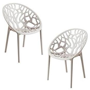 Pack 2 Sillas Nido - Gris Claro para Jardín