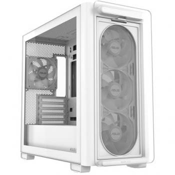 ASUS A23 Plus TG ARGB Micro-ATX Caja Gaming Blanca con Ventana Lateral