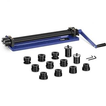 Bordonadora Manual MSW-RM18S - 440 mm, Longitud Del Hueco: 440 mm, Con 6 Juegos De Rulinas, Chapa: Acero: 1,2 mm/Aluminio:
