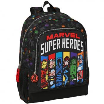 Mochila Escolar Adaptable a Carro Avengers Super Heroes Marvel 42cm