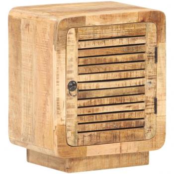 Rough Mango Wood Bedside Cabinet 15.7x11.8x19.7