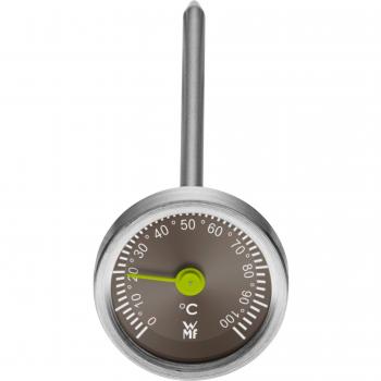 Termómetro de cocina universal WMF, 11 cm, acero inoxidable Cromargan 18/10, rango de medición de 0 °C a 100 °C
