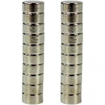 COM-FOUR de imanes de ultra fuerte planas & redondo para oficina, a casa a las paredes, el modelo, 6x3mm - 20 Stück