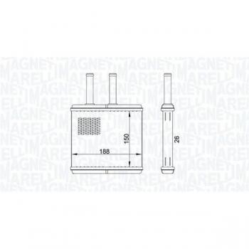 Radiador de calefacción MAGNETI MARELLI 350218437000