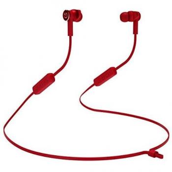 Hiditec | Auriculares Bluetooth Deportivos Aken | Resistente al Agua | Earphones Color Rojo | Batería de hasta 9 Horas | Sistema Headphone EARFIX Anti-caídas para Que no se Caiga