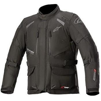 Alpinestars Chaqueta de Moto Andes V3 Drystar Negra Impermeable, XL para Hombre