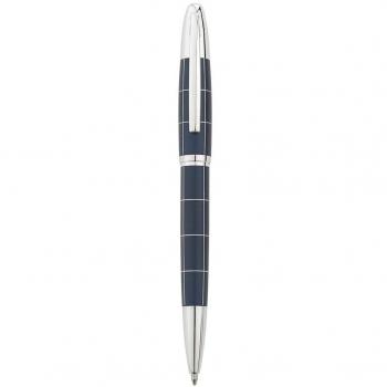 Bolígrafo Bagutta H6017-02 Cuadros Azul con Detalles Metálicos Plateados y Set de 3 Jabones Exfoliantes de Leche de Cabra, Lavanda y Bergamota