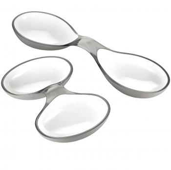 Conjunto de aperitivos bicolor Mixto GUZZINI 35 gris