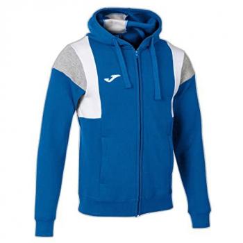 Chaqueta con capucha Joma Confort III para hombre color royal, características: material ligero y transpirable, diseño moderno, cierre con cremallera, capucha ajustable, bolsillos laterales con cremallera