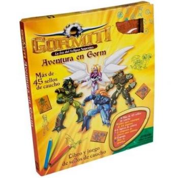 Gormiti. La Era del Eclipse Supremo. Aventura en Gorm: Libro y juego de sellos de caucho