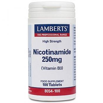 Lamberts Nicotinamida 250mg - 100 Tabletas