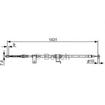 Cable de freno de mano BOSCH 1 987 482 293 para Chevrolet Captiva y Opel Antara