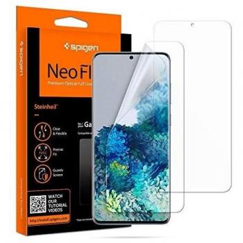 Spigen NeoFlex HD - Protector de pantalla flexible para Samsung Galaxy S20+ Plus, transparente
