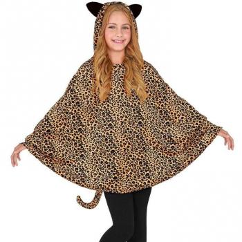 Widmann Disfraz o Poncho de Leopardo con Capucha para niños