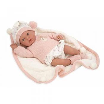 Muñeca Elegance 40 cm Andie - Realista Interactiva con Ojo Durmiente y 14 Sonidos