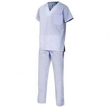 Velilla 800; Conjunto pijama sanitario; color Blanco; Talla XS