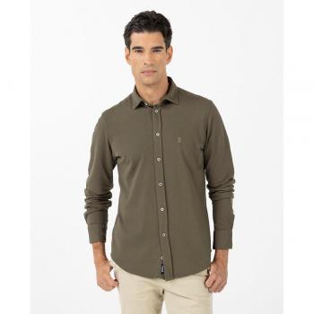 Camisa elPulpo Rustic khaki hombre