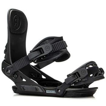 Ride Phenom - Fijaciones para Tabla de Snowboard para niños - Phenom, Medium, Negro