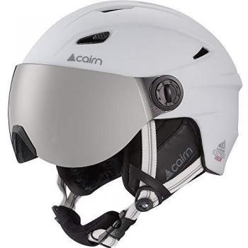 Casco Esquí Cairn Junior Electron Visor mate White