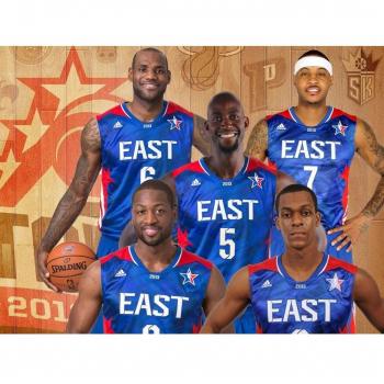 2013 NBA All Stars (32x24 inch, 80x60 cm) Silk Poster Seda Cartel PJ14-3366
