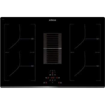 Edesa EIT-7422 DD B/A Placa de Inducción con Extractor Integrado 77cm 4 Zonas Negra